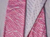 Pink Zebra Fleece Sleep Sack  (small to XXL)