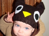 Kids Owl Knit Hat