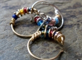 bejeweled-- custom nose ring or single hoop