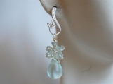  Light blue Apatite and Mist light blue quartz briolette e