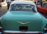Simple Wedding Getaway Car Decals