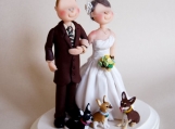 Wedding Cake Topper - Custom made