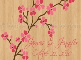 Wedding Dance Floor Decals Pink Cherry Blossom 