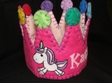 Unicorn Horse Felt Party Crown