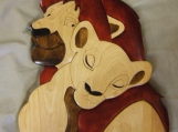 Lion King Wooden Wall Hanging