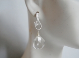      Rock Crystal Dangle Earrings