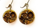 Antique brass-plated Earrings