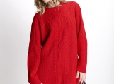 Bright Red Lady's Sweater 