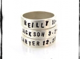 Hand-Stamped Personalized, Custom Sterling Silver Unisex Ring Sizes 5-15  You choose name, words, phrase, date