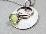 Simplicity Necklace - Sterling Silver and Peridot