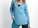 Sky-blue Lady's Sweater