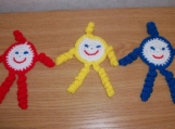 Topknot Spiral Doll Primary Colors Set