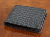 Mens 5 Pocket Billfold Wallet in Plaid Wool Suit
