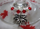 Maple Leaf Wine Glass Rings