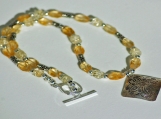 Citrine and Sterling Silver necklace