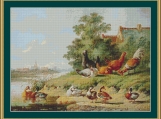 Birds At The River Cross Stitch Pattern