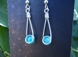 Amazonite Sterling Moon Catcher (TM) Earrings