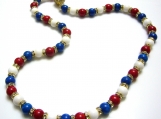 A Fourth Of July Red, White and Blue Necklace