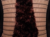 Chocolate bronzed blended fluffy scarf