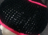 NCA Black & Fushia Beanie