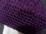 NCA woman's purple crochet hat