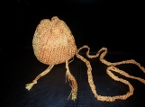 Crochet mini orange purse