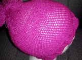 NCA crochet youth/purple beanie