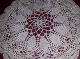 NCA white bliss crochet home decor item