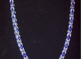 Stainless Steel and Purple Byzantine Chainmaille Necklace