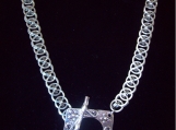 Stainless Steel Square Wire Helm Necklace