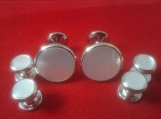 Cufflinks and Shirt Studs MOP Stones