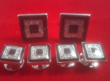 Cufflinks and Studs Diamond Dust Design