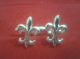  CUFFLINKS GENUINE STERLING SILVER FLUER DI LIS