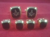 MASONIC FORMALWEAR CUFFLINKS 4 MATCHING STUDS