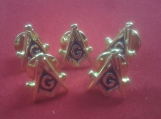 MASONIC SHIRT STUDS (SET OF 5)