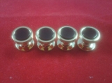 Shirt Studs for Men 3 Ring Genuine 7MM ONYX