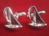 SS SAILBOAT CUFFLINKS GENUINE STERLING SILVER 