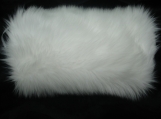 Faux Fur Hand muff white shag Great for weddings!