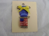 Flag Pin - Safety Pin Jewelry