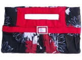 Must Have & Hold Clutch - red trim - veg.