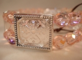 pink, 4 frame, picture frame bracelet -
