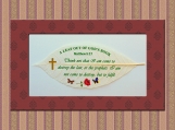 Bible verse art on tree leaf