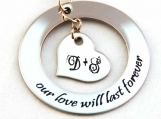 Personalized Mod Forever Heart Necklace 