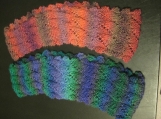 knitted lace twist infinity scarves