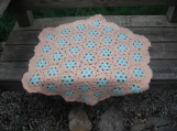  Crochet Baby Blanket Peach and Mint