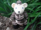 Handmade Teddy Bear Brown Camouflage