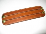 brown leather wrist cuff bracelet