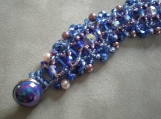 Icy Blue Beaded Bracelet