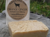 Orange Ginger Cold Process Goats Milk Soap - 5oz