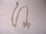 A double heart necklace